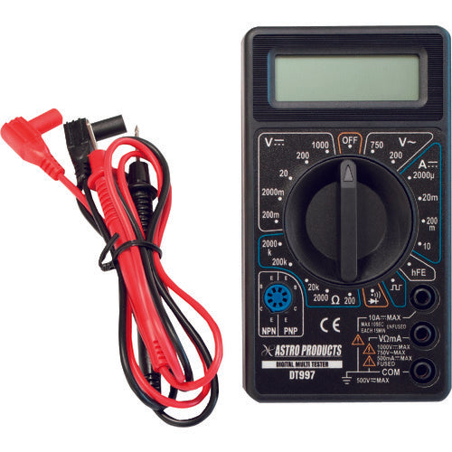 アストロプロダクツ　デジタルマルチテスター　ＤＴ９９７　2001000009978　1 個