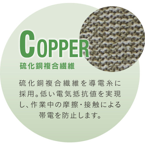 ＳＨＯＷＡ　制電ラインパ−ム手袋　Ａ０１７０　Ｌサイズ　A0170-L　1 双