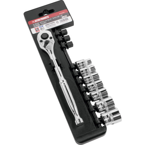 Astro Products AP 3/8DR Ratchet Set Standard TS291 8 pieces 2002000032911 1 S