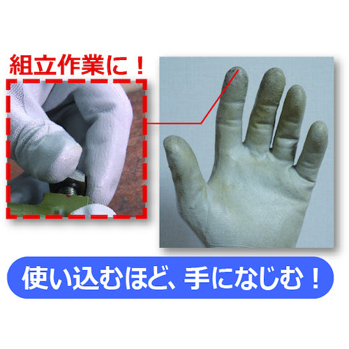 SHOWA Nitrile Rubber Backless Gloves No. 370 Assembly Grip Gray Medium Size NO370-M 1 Pair
