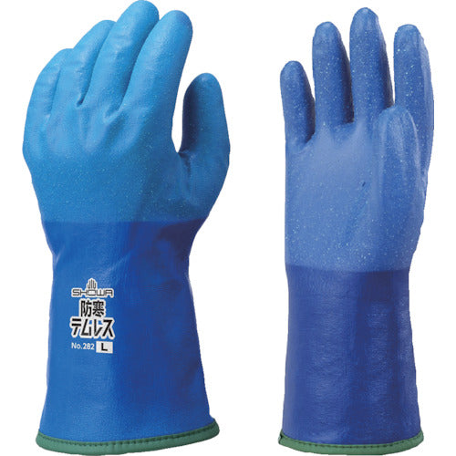 ＳＨＯＷＡ　防寒手袋　Ｎｏ２８２防寒テムレス　ブルー　Ｌサイズ　NO282R-L　1 双