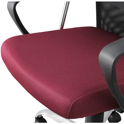 ＩＲＩＳ　５１７６６８　メッシュバックチェア　ハイバック　ＯＦＣーＭＢＨ−Ｒ　ボルドー　OFC-MBH-R　1 台
