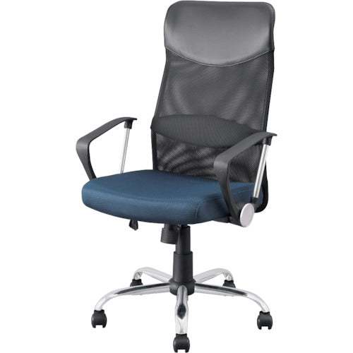 ＩＲＩＳ　５１７６６７　メッシュバックチェア　ハイバック　ＯＦＣーＭＢＨ−Ｎ　ネイビー　OFC-MBH-N　1 台