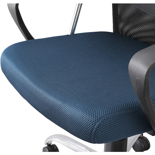 ＩＲＩＳ　５１７６６７　メッシュバックチェア　ハイバック　ＯＦＣーＭＢＨ−Ｎ　ネイビー　OFC-MBH-N　1 台