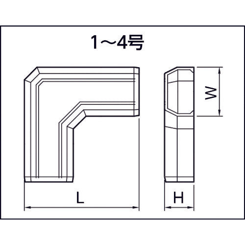 マサル　ニュー・エフモール付属品　マガリ　１号　ホワイト　SFMM12　1 個