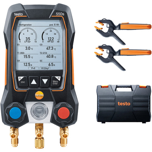 ＴＥＳＴＯ　デジタルマニホールド　ｔｅｓｔｏ　５５０ｓ　セット　0564 5502 55　1 Ｓ