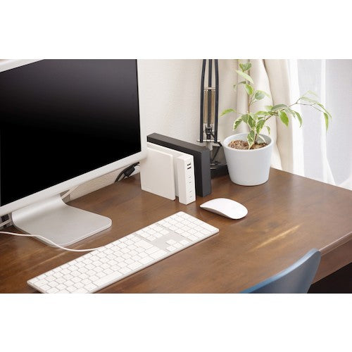 하타야 【매진 폐번】 USB 포트 첨부 연장 코드 큐비 펄 화이트 SSS-01W 1 개