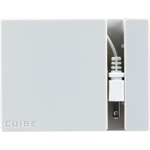 하타야 【매진 폐번】 USB 포트 첨부 연장 코드 큐비 펄 화이트 SSS-01W 1 개