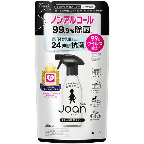 Ｋａｏ　クイックルＪｏａｎ　除菌スプレー　つめかえ用　２５０ｍｌ　366658　1 個