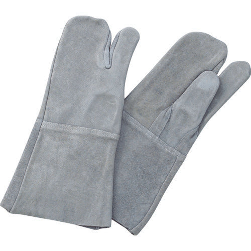 TRUSCO Welding Thick Cowhide Gloves 3 Fingers TYK-T3 1 Pair