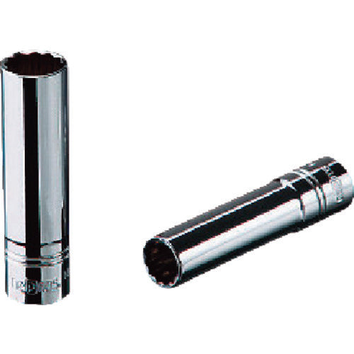 ｎｅｐｒｏｓ　６．３ｓｑ．ディープソケット（十二角）　対辺寸法１／２インチ　全長６０ｍｍ　NB2L-1/2W　1 個