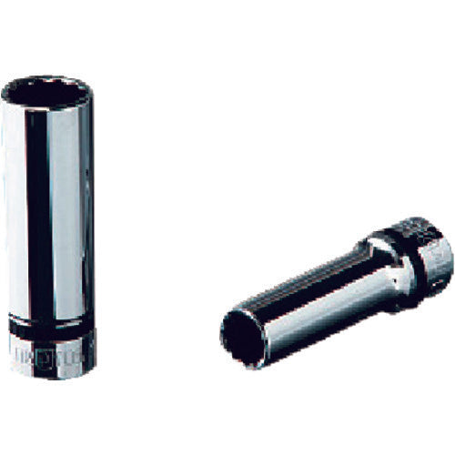 nepros 9.5 sq. deep socket (12-sided) 1/4 inch across, total length 55 mm NB3L-1/4W 1 piece