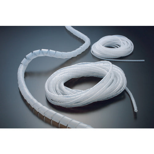 TRUSCCO 나선형 튜브 10m 결속 직경 Φ3.2~25.0 화이트 TSP4W 1권