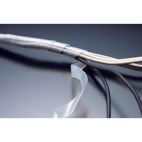 TRUSCCO 나선형 튜브 10m 결속 직경 Φ3.2~25.0 화이트 TSP4W 1권