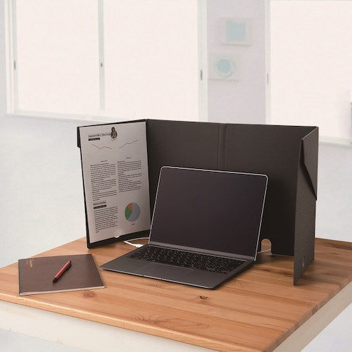 ナカバヤシ　デスクパーティション　グレー　NOP-P01-GY　1 個