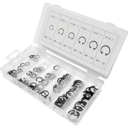 아스트로 제품 구멍 용 스냅 링 100 개 세트 2007000012246 1 S