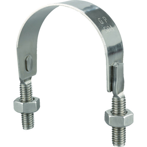 TRUSCO U-band for SGP pipes SUS304 Nominal size 20A Thread diameter 3/8 TSGPU20A-SUS 1 piece