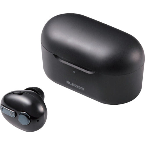 ELECOM Bluetooth Headset, Ultra Small, HSC32MP, with Charging Case, Black, LBT-HSC32MPBK, 1 pc