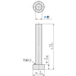 ＴＲＵＳＣＯ　ストレートコアピン　軸径２．７ｍｍ　T-CPH2.7　1 本