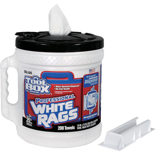 SELLARS TOOLBOX[[R상]] 화이트 러그(케이스 부착) 화이트 200 시트 Z400 5820804 1개