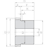 ＫＨＫ　ギヤカップリング内筒ＧＣ２−２０Ｓ　GC2-20S　1 個