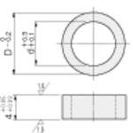 TRUSCO Runner Lock Pin Fixing Collar T-RRLC3 1 Piece