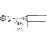 白光　こて先　２Ｃ型　面のみ　900L-T-2CF　1 本