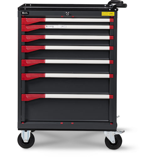 Fami [Sold out and discontinued] Tool trolley, 7 drawers, dark grey, 788 x 599 x 1068 mm, SM32R085S0130139, 1 unit