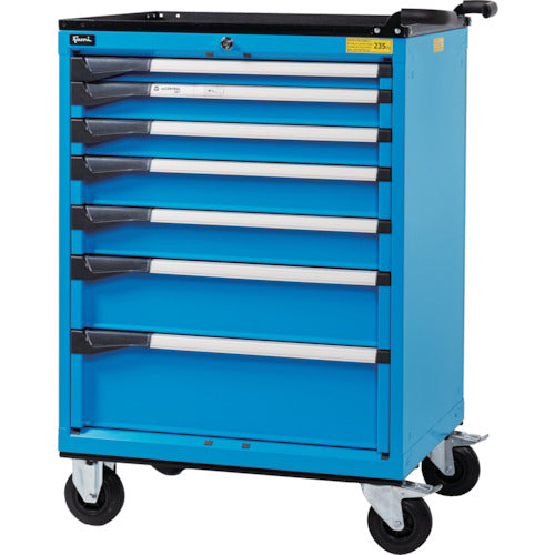 Ｆａｍｉ　【売切廃番】ツールトロリー　引出７段　ブルー　７８８Ｘ５９９Ｘ１０６８ｍｍ　SM32R085S0100104　1 台
