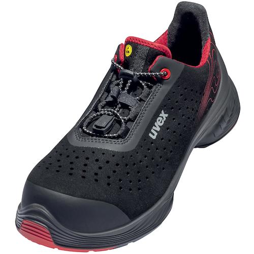 UVEX uvex1 G2 Perforated Low Shoes 25.5cm S1 P SRC Black/Red 6837540 1 pair
