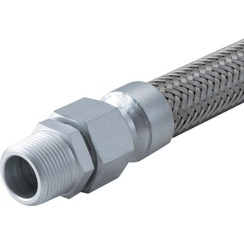 Technoflex Cap Nut Adapter Type Flexible Hose S225T-10AX300L Male x Male Adapter SS400 S225T-10AX300L MXM SS400 1 pc