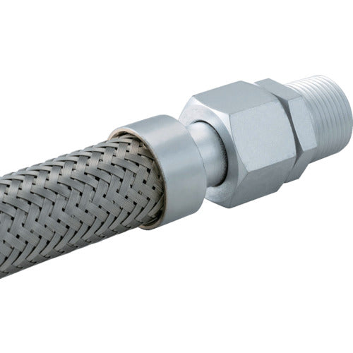 Technoflex Cap Nut Adapter Type Flexible Hose S225T-10AX300L Male x Male Adapter SS400 S225T-10AX300L MXM SS400 1 pc