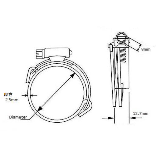 ＴＲＵＳＣＯ　ＳＹバンド２５０ｍｍ　SY188250　1 箱