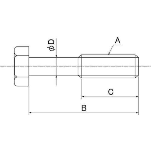 ＳＵＮＣＯ　ステンレス　六角ボルト（脱落防止　５×１５×６　（２００本入）　B0-02-J090-0050-0150-00　1 箱