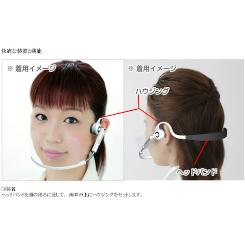 Ｗｉｎｃａｍ　ウィンカムヘッドセットマスク（５個入り）ホワイト　W-HSM-5W　1 箱