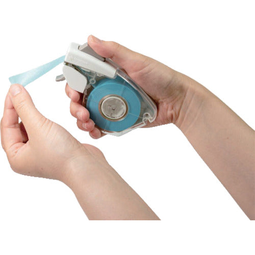 ニチバン　テープカッター　プッシュカット　詰替え用マスキングテープ　青色　MT-15PS　1 巻