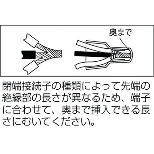 ＴＲＵＳＣＯ　絶縁被覆付閉端接続子ＣＥ−２　（３５個入）　T-CE-2　1 PK