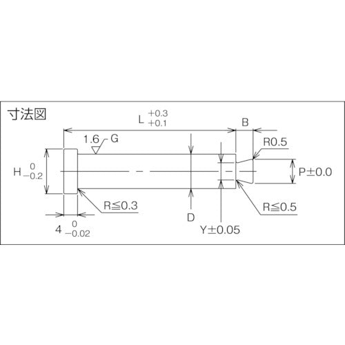 TRUSCO Runner Lock Pin (Normal/Straight) T-RRLR5-50 1 piece