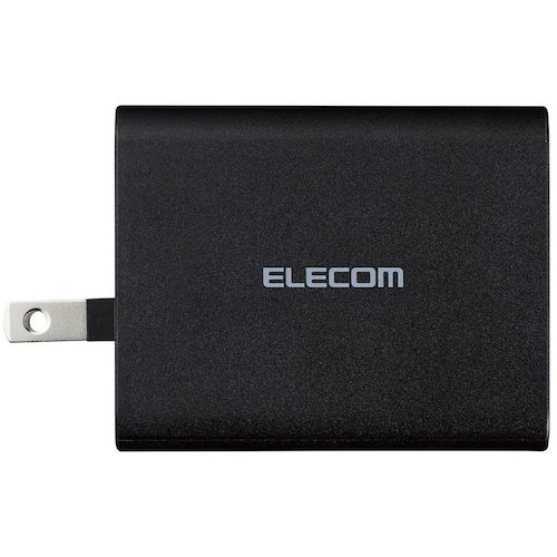 ELECOM AC Adapter for Notebook PCs PD Certified 65W Type-C1 Port GaN C-C Cable Black ACDC-PD1265BK 1 pc