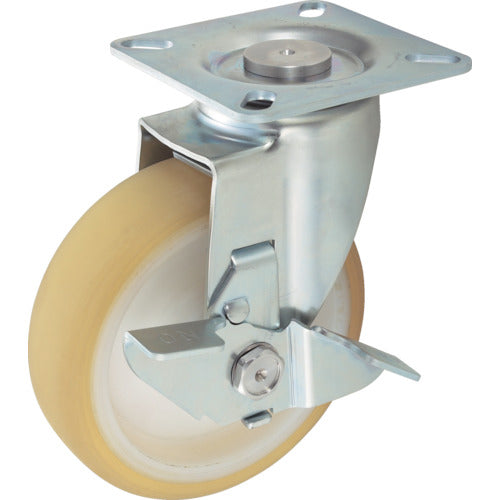 TRUSCO Pressed Noise-reducing Caster with Swivel Stopper Φ100 TXUJB-100 1 pc