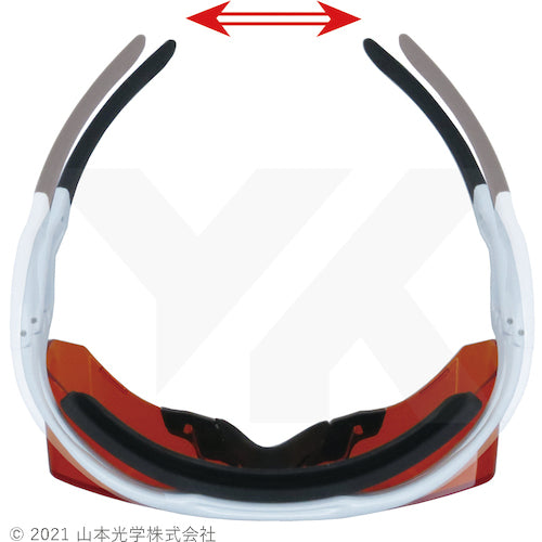 YAMAMOTO Laser Light Shielding Single Lens Glasses CE YL-780 CYAG LT 1 pc