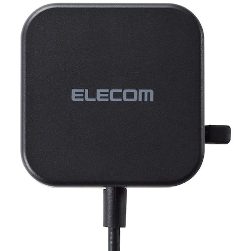 ELECOM AC Charger 2.4A Output USB-C Cable Integrated 1.5m Black MPA-ACC20BK 1 pc