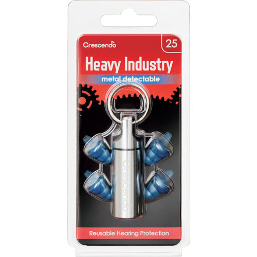 Crescendo Earplugs Noise Absorption Filter Work NRR16dB Metal Detector Response Type PR-1607 1 S