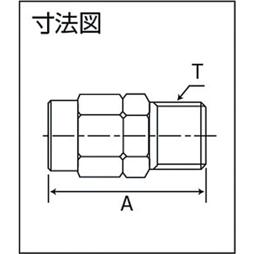 ＴＲＵＳＣＯ　ＳＵＳメイルコネクタ　適用チューブ径４Ｘ２　ねじＲ１／４　TS4-02M　1 個