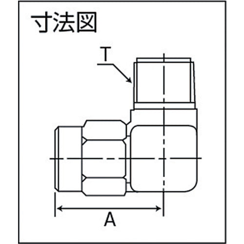 ＴＲＵＳＣＯ　ＳＵＳメイルエルボ　適用チューブ径４Ｘ２　ねじＲ１／４　TS4-02ML　1 個