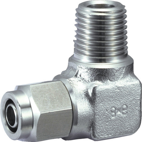 TRUSCO SUS 메일 엘보 적용 튜브 직경 8X6 나사 R1/4 TS8-02ML 1개