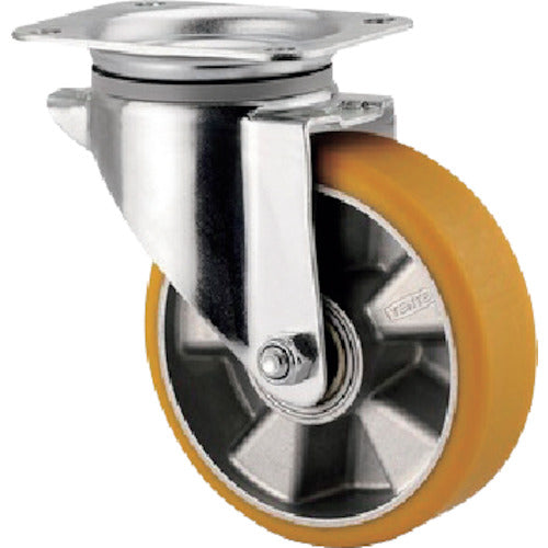 Tente Caster Plate-type Caster "ALPHA" (Urethane Wheel) φ100 Swivel 3470ITP100P62 CONVEX 1 pc