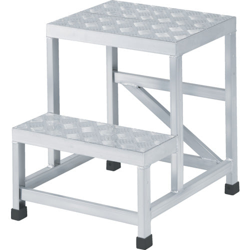 TRUSCO Aluminum Welded Integrated Structure Workbench Double Checkered Plate Type (Finished Product) W500 x D600 x H500 WTDBC2-5650 1 unit