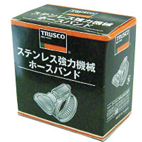 TRUSCO 스테인리스 강력 기계 호스 밴드 체결 직경 40~60mm (10개입) TSB-60 1상자