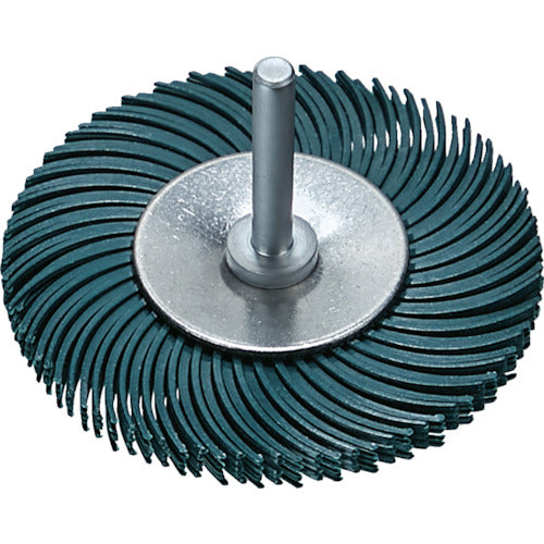 TRUSCO Radial Brush Disc (Wheel Type) Φ76.2 #80 Green TBRM76.2X80 5 pcs